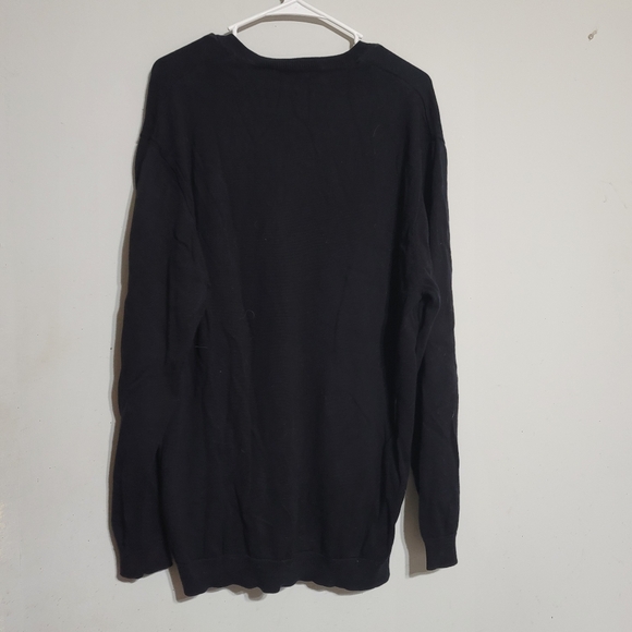 Claiborne Black and Gray Argyle Men's Sweater XL - Picture 3 of 3